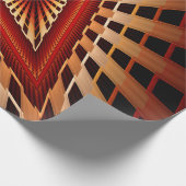 3D Fantasy Network Modern Fraktal Graphic Design Geschenkpapier (Ecke)