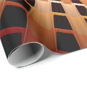 3D Fantasy Network Modern Fraktal Graphic Design Geschenkpapier (Rolleneckpunkt)