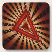 3D Fantasy Network Modern Fraktal Graphic Design Getränkeuntersetzer (Vorderseite)