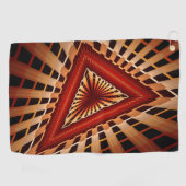 3D Fantasy Network Modern Fraktal Graphic Design Golfhandtuch (Horizontal)