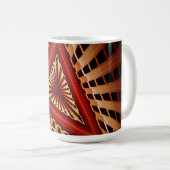 3D Fantasy Network Modern Fraktal Graphic Design Kaffeetasse (VorderseiteRechts)