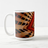 3D Fantasy Network Modern Fraktal Graphic Design Kaffeetasse (Links)