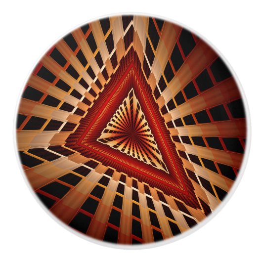 3D Fantasy Network Modern Fraktal Graphic Design Keramikknauf (Vorderseite)