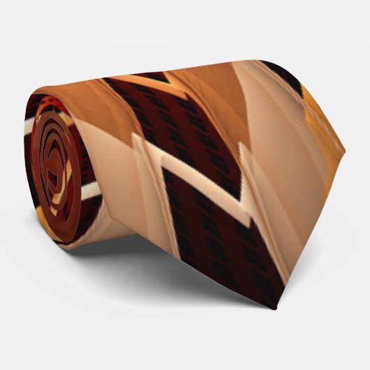 3D Fantasy Network Modern Fraktal Graphic Design Krawatte (Gerollt)