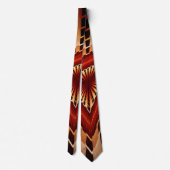 3D Fantasy Network Modern Fraktal Graphic Design Krawatte (Rückseite)