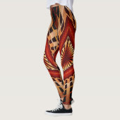 3D Fantasy Network Modern Fraktal Graphic Design Leggings (Links)