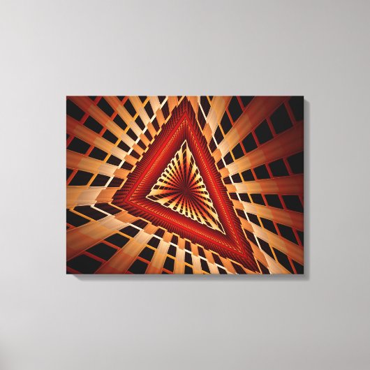 3D Fantasy Network Modern Fraktal Graphic Design Leinwanddruck (Vorderseite)
