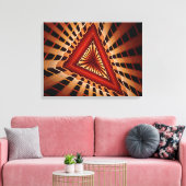 3D Fantasy Network Modern Fraktal Graphic Design Leinwanddruck (Insitu (Wohnzimmer))