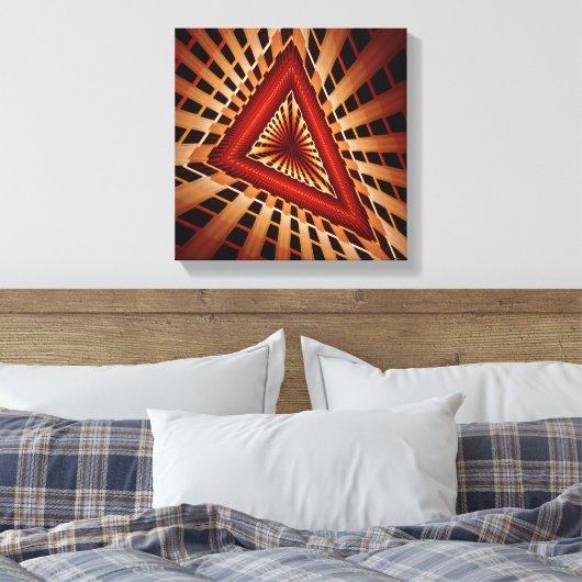 3D Fantasy Network Modern Fraktal Graphic Design Leinwanddruck (Insitu (Schlafzimmer))