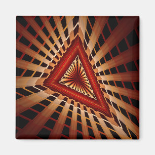 3D Fantasy Network Modern Fraktal Graphic Design Magnet