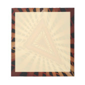 3D Fantasy Network Modern Fraktal Graphic Design Notizblock (Vorderseite)