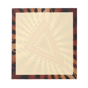 3D Fantasy Network Modern Fraktal Graphic Design Notizblock