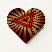 3D Fantasy Network Modern Fraktal Graphic Design Notizblock (Rückseite)