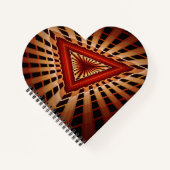 3D Fantasy Network Modern Fraktal Graphic Design Notizblock (Vorderseite)