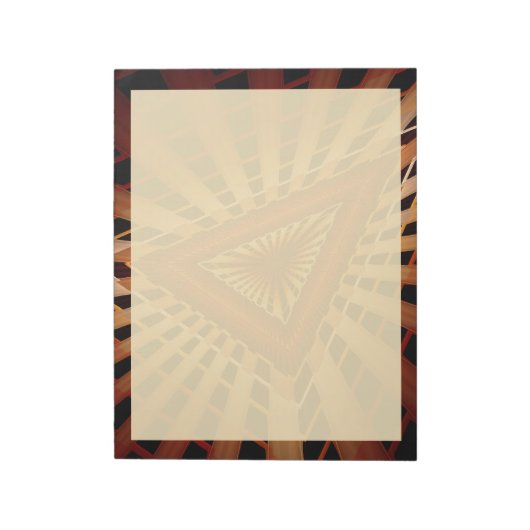 3D Fantasy Network Modern Fraktal Graphic Design Notizblock (Rotiert)