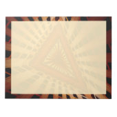 3D Fantasy Network Modern Fraktal Graphic Design Notizblock (Vorderseite)