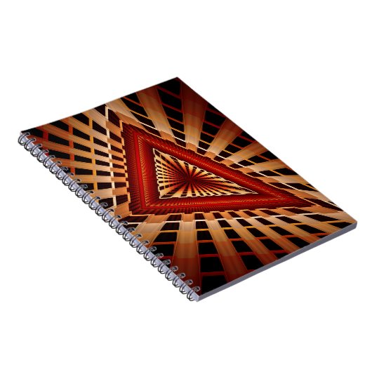 3D Fantasy Network Modern Fraktal Graphic Design Notizblock (Rechte Seite)