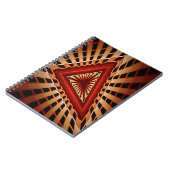 3D Fantasy Network Modern Fraktal Graphic Design Notizblock (Linke Seite)