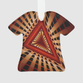 3D Fantasy Network Modern Fraktal Graphic Design Ornament (Rückseite)