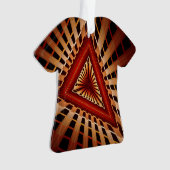 3D Fantasy Network Modern Fraktal Graphic Design Ornament (Vorderseite)