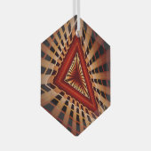 3D Fantasy Network Modern Fraktal Graphic Design Ornament Aus Glas (Vorderseite Rechts)