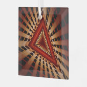 3D Fantasy Network Modern Fraktal Graphic Design Ornament Aus Glas (Vorderseite links)