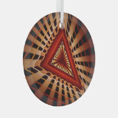 3D Fantasy Network Modern Fraktal Graphic Design Ornament Aus Glas (Vorderseite Rechts)