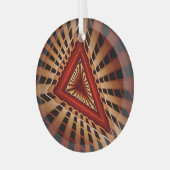 3D Fantasy Network Modern Fraktal Graphic Design Ornament Aus Glas (Vorderseite links)