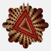 3D Fantasy Network Modern Fraktal Graphic Design Ornament Karte (Rückseite)