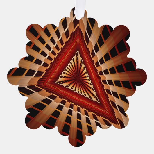 3D Fantasy Network Modern Fraktal Graphic Design Ornament Karte (Vorderseite)