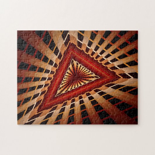 3D Fantasy Network Modern Fraktal Graphic Design Puzzle (Horizontal)