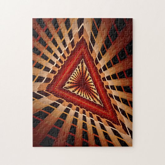 3D Fantasy Network Modern Fraktal Graphic Design Puzzle (Vertikal)