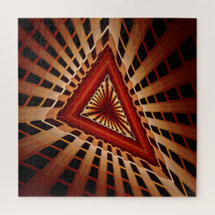 3D Fantasy Network Modern Fraktal Graphic Design Puzzle