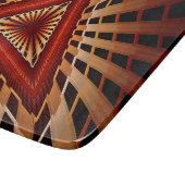 3D Fantasy Network Modern Fraktal Graphic Design Schneidebrett (Ecke)