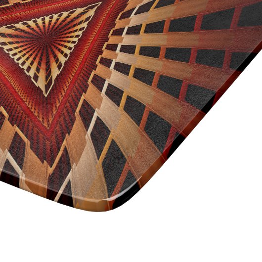 3D Fantasy Network Modern Fraktal Graphic Design Schneidebrett (Ecke)