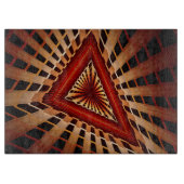 3D Fantasy Network Modern Fraktal Graphic Design Schneidebrett (Vorderseite)