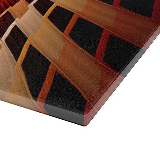 3D Fantasy Network Modern Fraktal Graphic Design Schneidebrett (Ecke)