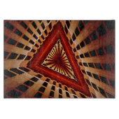 3D Fantasy Network Modern Fraktal Graphic Design Schneidebrett (Vorderseite)