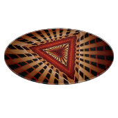 3D Fantasy Network Modern Fraktal Graphic Design Schneidebrett (Ecke)