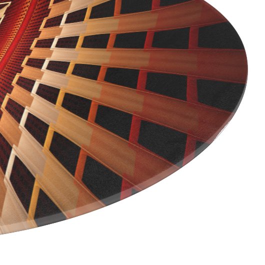 3D Fantasy Network Modern Fraktal Graphic Design Schneidebrett (Ecke)