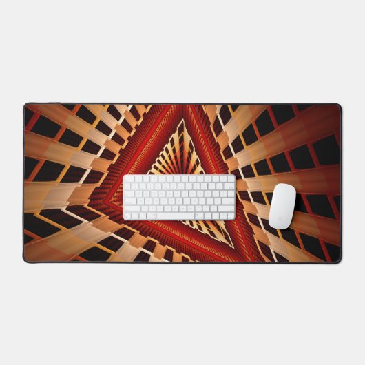 3D Fantasy Network Modern Fraktal Graphic Design Schreibtischunterlage (Tastatur & Maus)