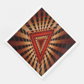 3D Fantasy Network Modern Fraktal Graphic Design Serviette (Ecke)