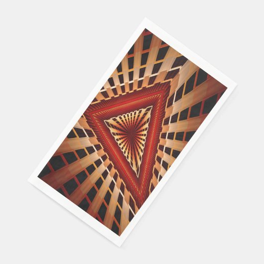 3D Fantasy Network Modern Fraktal Graphic Design Serviette (Ecke)