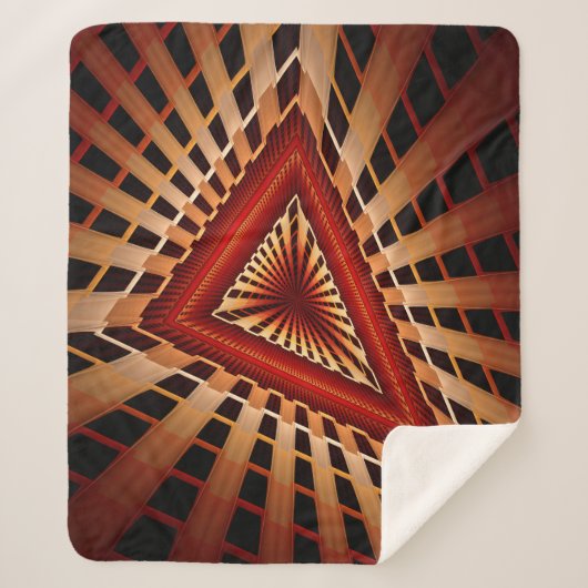 3D Fantasy Network Modern Fraktal Graphic Design Sherpadecke (Vorderseite)