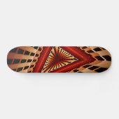 3D Fantasy Network Modern Fraktal Graphic Design Skateboard (Horizontal)