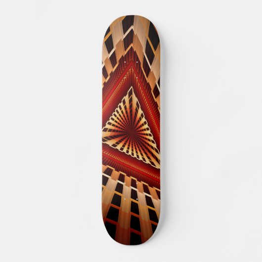 3D Fantasy Network Modern Fraktal Graphic Design Skateboard (Vorderseite)