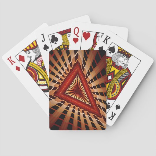 3D Fantasy Network Modern Fraktal Graphic Design Spielkarten (Rückseite)