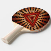 3D Fantasy Network Modern Fraktal Graphic Design Tischtennis Schläger (Vorderseite)