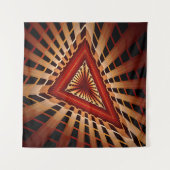 3D Fantasy Network Modern Fraktal Graphic Design Wandteppich (Vorderseite)