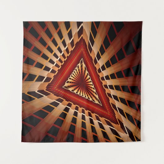 3D Fantasy Network Modern Fraktal Graphic Design Wandteppich (Vorderseite)